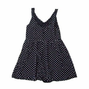 美品 H＆M エイチアンドエム ドットワンピース (紺 ネイビー 半袖 水玉) 100964【中古】