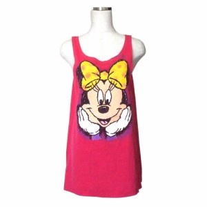 Disney ディズニー ミニーマウスタンクトップ (ピンク Tシャツ ノースリーブ ミッキーマウス) 112315【中古】