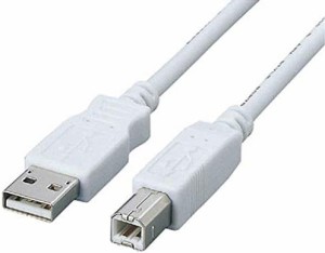 エレコム USBケーブル 【B】 USB2.0 (USB A オス to USB B オス) フェライトコア内蔵 3m USB2-FS3