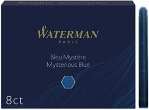 ウォーターマン 詰め替えインク ミステリアスブルー (ブルーブラック) S0110910 1.4ml 正規輸入品