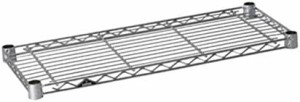 ルミナス ポール径19mm用パーツ 棚板 スチールシェルフ(耐荷重150kg)ワイヤー幅方向 1枚(スリーブ付き) 幅59.5×奥行24.5cm ST6025