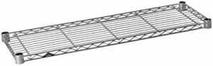 ルミナス ポール径19mm用パーツ 棚板 スチールシェルフ(耐荷重150kg)ワイヤー幅方向 1枚(スリーブ付き) 幅74.5×奥行24.5cm ST7525