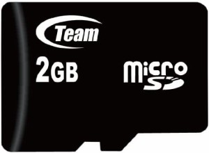 Team MicroSDカード 2GB SD変換アダプタ 動作電圧2.7V~3.6V 質量1g TG002G0MC1XA