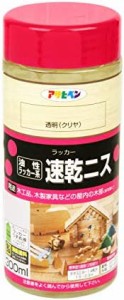 アサヒペン 速乾ニス 300ML 透明(クリヤ)