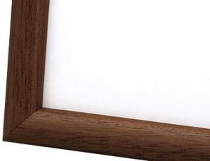 【日本製】木製パズルフレーム ナチュラルパネル ウォールナット(10×14.7cm)