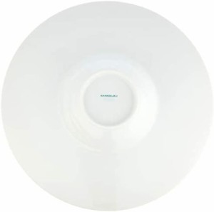カネスズ セラミックス パスタ皿 白 ワイドリム 26cm平型スープ皿 日本製 50100816