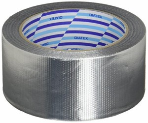 ダイヤテックス パイオラン アルミテープ 50mm×25m K-10-AL 冷房 暖房 ダクト工事 保温 保冷 配管被覆 住宅建築