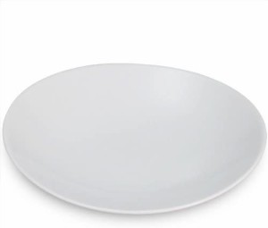 白山陶器 6号皿 白マット (約)19×18×3cm 和円 WAEN 波佐見焼 日本製