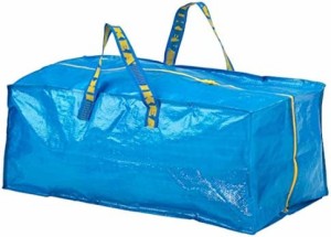 [イケア]IKEA　FRAKTA　 トロリー用バッグ　ブルー(90161989)