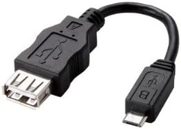 エレコム マイクロUSBケーブル microUSB (micro B to USB Aメス ) 変換ケーブル [スマホでUSB機器が使える] ブラック MPA-MAEMCB010BK