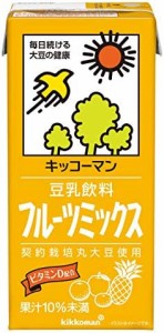 キッコーマン 豆乳飲料 フルーツミックス 1000ml ×6本