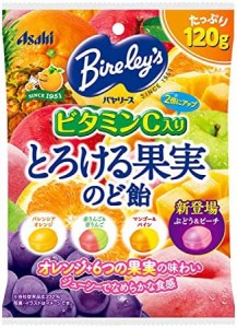 アサヒグループ食品 バヤリースとろける果実のど飴 120g×6袋