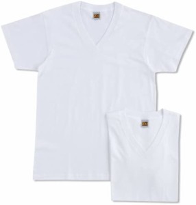 [グンゼ] インナーシャツ G.T.HAWKINS BASICPACKT-SHIRT 綿100% VネックTシャツ 2枚組 HK10152 メンズ
