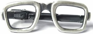ISHOKUYA（衣飾屋) ユニーク タイピン タイ止め タイバー 眼鏡 めがね
