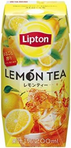 リプトン レモンティー 200ml [紅茶飲料 紙パック ドリンク 飲み物 常温保存]×24本