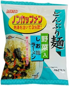 ムソー どんぶり麺・しお味ラーメン 78.5g×4袋