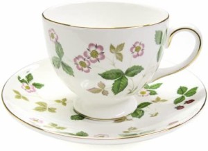 Wedgwood (ウェッジウッド) ワイルド・ストロベリー ティーカップ&ソーサー リー【並行輸入品】