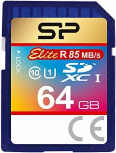 シリコンパワー SDXCカード 64GB Class10 UHS-1対応 最大読込速度85MB/s 防水 Elite SP064GBSDXAU1V10