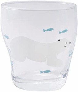 サンアート かわいい食器 「 北極 」 しろくま タンブラー 250ml クリア SAN2218-1