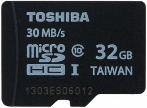 TOSHIBA microSDHCカード 32GB Class10 (最大転送速度30MB/s) (海外パッケージ) SD-C032GR7AR30