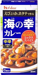 ハウス 海の幸カレー 中辛 120g×5個