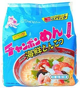 イトメン 海鮮とんこつチャンポン90g 5食パック×6個