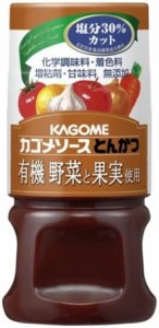 カゴメソース 有機野菜と果実使用 とんかつ 160ml×5本