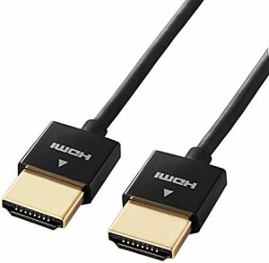 エレコム HDMI ケーブル 2m 4K × 2K対応 スーパースリム ブラック DH-HD14SS20BK