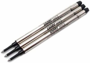 (ラミー) LAMY ローラーボール替芯 (サファリ・アルスター・ステュディオ・ラミー2000 用) ブラック LM63BK (3本セット) 〔正規輸入品〕