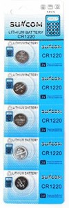CR1220 リチウムコイン ボタン電池5個セット 3V