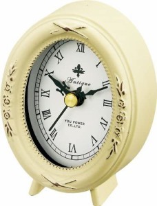 ユーパワー 置き時計・掛け時計 バニラ サイズ:W7×H10×D4cm