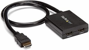 StarTech.com 2出力対応 4K HDMI 分配器スプリッター USBバスパワー/ACアダプタ対応 4K 30Hz ST122HD4KU