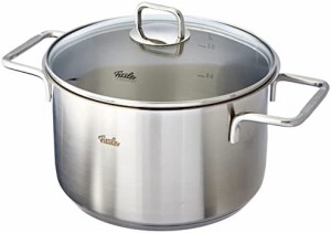 フィスラー (Fissler) 両手鍋 20cm ハンブルグ シチューポット ガス火/IH対応 ドイツ製 [日本正規販売品]081-110-20-000 シルバー