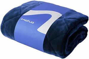 ナイスデイ mofua (モフア) 敷きパッド ネイビー シングル (100×200cm) 冬 あったか モフモフ 発売11周年 プレミアムマイクロファイバー