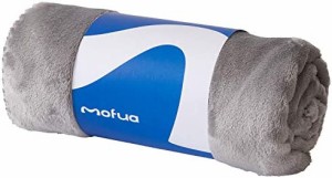 ナイスデイ mofua (モフア) ひざ掛け 毛布 グレー 70×100cm ブランケット 冬 あったか モフモフ 発売11周年 プレミアムマイクロファイバ