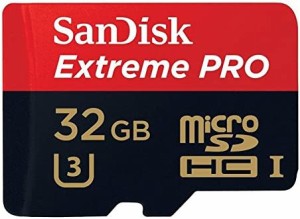 【SanDisk/サンディスク】 Extreme Pro 32GB UHS-I(U3)対応 microSDカード 633倍速(95MB/s) SDSDQXP-032G-G46A