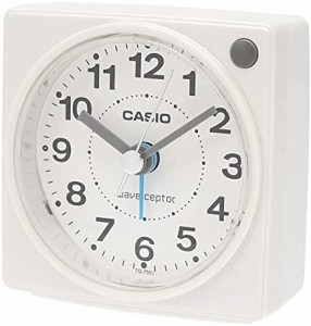 CASIO カシオ 置時計 電波時計 アナログ 角型　ホワイト・TQ-750J-7JF