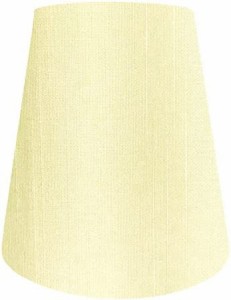 ランプ・シェード(lamp-shade) キャッチ式 交換用ランプシェード シャンタン ベージュ 直径15cm K-15090