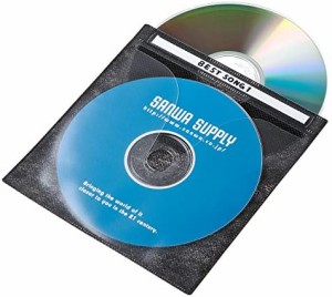 サンワサプライ DVD・CD不織布ケース(ブラック) 100枚 FCD-FN100BKN