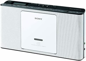 ソニー CDラジオ ZS-E80 : FM/AM/ワイドFM対応 語学学習用機能搭載 ホワイト ZS-E80 W