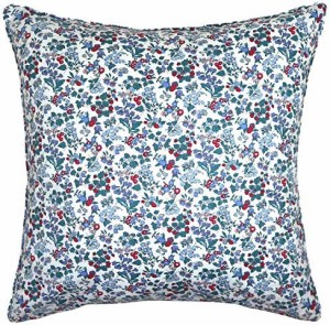 DDintex ディーディーインテックス FLORET LONDON クッションカバー ナンシーアン ブルー 45×45cm [ リバティプリント使用 ]