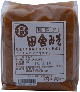 青柳醤油 田舎みそ 1Kg