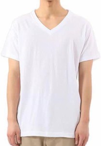 [ヘインズ] 半袖Tシャツ (3枚組) 乾きやすい ドライな肌触り クルーネック Vネック 青ラベル メンズ