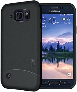 TUDIA 超薄型 ARCH TPU バンパー 保護ケース Samsung Galaxy S6 Active 対応 (ブラック)