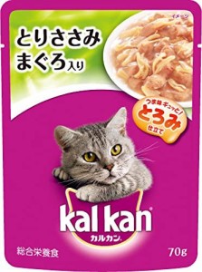 カルカン パウチ 成猫用 1歳から とりささみ まぐろ入り 70g×16袋 (まとめ買い) [キャットフード]