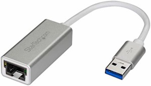 StarTech.com USB 3.0 - ギガビットイーサネット有線LANアダプタ シルバー USB31000SA