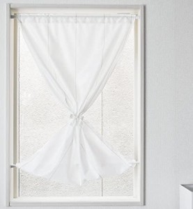 遮熱UVカット小窓用ミラーレースカーテン【クルーン】＜70×90＞