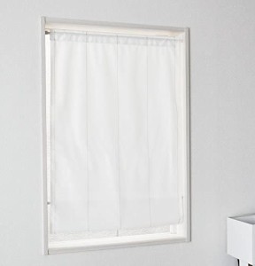 遮熱UVカット小窓用ミラーレースカーテン【クルーン】＜70×120＞