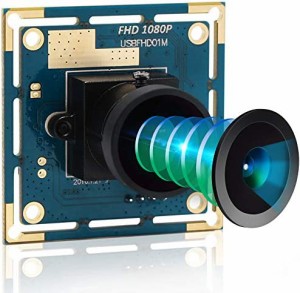 ELP 200万画素ウェブカメラ フルHD 1080P USB2.0 Webカメラ CMOS OV2710イメージセンサー USBカメラモジュール 高フレームレート640X480 
