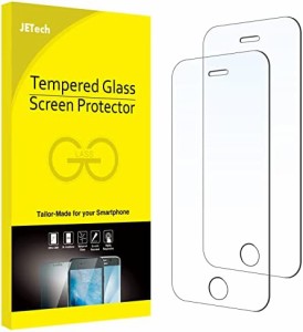JEDirect iPhoneSE2016 (2020 に対応できない)/iPhone5s/5/5c/SE第1世代用強化ガラス 液晶保護フィルム 2枚セット